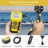 Skaitmeninis vėjo matuoklis Hp-846a, cfm anemometras hvac vėjo matuoklis matuoja vėjo greitį/temperatūrą/vėjo srautą, su usb jungtimi