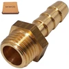 Skir'co (1 vnt.) žalvarinė jungtis su sriegiu, 1/4 colio x 8 mm, žarnos jungties adapteris, žarnos galo jungtis, bsp sriegis