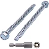 Skir'co (60 vnt.) Din 7504k cinkuoto plieno 5.5 x 80mm sraigtai, savaime gręžiantys sriegikliai, šešiabriaunė galvutė
