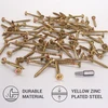 Skir'co universalūs plieniniai galvanizuoti 4,5 x 45 mm geltoni medvaržčiai su įleidžiama galvute Torx, Type 17, skirti medžio drožlių plokštėms, 250 vnt.