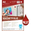 Skullpaper® Premium Diy magnetinė plėvelė, balta, spausdinama, dažoma, štampuojama, skirta rašaliniams spausdintuvams (a4-10 lapų)