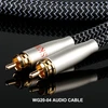 Skw aukštos klasės rca audio kabelis, variniai ir sidabriniai vytos vielos, 2 x rca į 2 x rca kabelis, suderinamas su cd, stiprintuvu, dekoderiu - 1.5 m