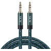 Skw aux kabelis 3.5 mm audio kabelis (hi-fi garsas), 3.5 mm jack kištukas į 3.5 mm jack kištuką, audio jack kabelis, ausinių kabelis (2 m, žalias)