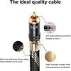 Skw upgrade rca audio kabelis 2 x rca į 2 x rca male su savaime užsirakinančiu kištuku, rca kabelis suderinamas su cd, stiprintuvu, dekoderiu - 1 m
