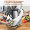 Slankiojanti lentelė Thermomix Tm6 Tm5, bambukinė greito perkėlimo slankiojanti lentelė Thermomix Vorwerk maisto kombainui Tm6 priedai, riedėjimo lentelė Thermomix Tm6 Tm5 pagrindo lentelė riedėjimo lentelė