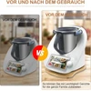Slankiojanti lentelė Thermomix Tm6 Tm5, bambukinė greito perkėlimo slankiojanti lentelė Thermomix Vorwerk maisto kombainui Tm6 priedai, riedėjimo lentelė Thermomix Tm6 Tm5 pagrindo lentelė riedėjimo lentelė