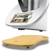 Slankiojanti lentelė Thermomix Tm6 Tm5, bambukinė greito perkėlimo slankiojanti lentelė Thermomix Vorwerk maisto kombainui Tm6 priedai, riedėjimo lentelė Thermomix Tm6 Tm5 pagrindo lentelė riedėjimo lentelė