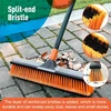 Šluota su kotu, gatvės šluota / grindų šepetys 2-1 cleanhome 166 cm, tinkama mokykloms, fabrikams, sodams, sodo šluotos, šluota, krepšinio aikštelėms ir kitoms vietoms (45 cm)