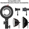 Smallrig Bowens jungties softbox greito montavimo adapteris, skirtas Smallrig Rc 60b Cob vaizdo šviestuvui, suderinamas su standartiniais Bowens jungties priedais, keliamoji galia 1,5kg - 4476