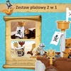 Smėlio dėžė, vandens stalas žaidimams paplūdimyje, piratų laivas + priedai 26 vnt. LT