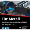 Smi 2 bi-metalinių juostinių pjūklų rinkinys M42, matmenys 1335 x 13 x 0,65 mm, 10/14 Tpi, pvz., Femi 780 Xl, 783 Xl, 782 Xl, Berg & Schmid Mbs 85, Flex Sbg 4908 ir 4910, Alfra, Flott, Metallkraft