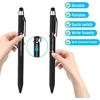 Smttw 5-in-1 Stylus & daugiaspalvis tušinukas, daugiafunkcis rašiklis su metaline dovanų dėžute - juodas, mėlynas, raudonas, žalias, universalus stylus jutikliniams ekranams (juodas)