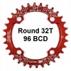 Snail Narrow Wide žvaigždė 32t 96bcd Raudona