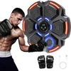 Snawowo muzikos bokso treniruoklis suaugusiems - led šviesos bluetooth muzikos bokso treniruoklis su bokso pirštinėmis, elektroninis bokso treniruoklis su muzikos dėžėmis, 9 greičio režimais ir skaičiavimo režimu