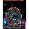 Snawowo muzikos bokso treniruoklis suaugusiems - led šviesos elektroninis bokso treniruoklis su muzikos bokso pirštinėmis - bluetooth muzikos bokso treniruoklis su 9 greičio režimais ir skaičiavimo režimu