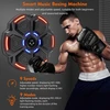 Snawowo muzikos bokso treniruoklis suaugusiems - led šviesos bluetooth muzikos bokso treniruoklis su bokso pirštinėmis, elektroninis bokso treniruoklis su muzikos dėžėmis, 9 greičio režimais ir skaičiavimo režimu