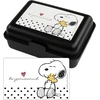 Snoopy pietų dėžutė su pertvara, 17,5x12,8x6,9 cm, juoda