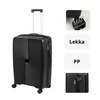 Snowbal Didelis juodas polipropileninis kelioninis lagaminas su ratukais Wowbag 7918 L