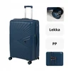 Snowbal Didelis tamsiai mėlynas Wowbag kelioninis lagaminas su Pp ratukais 7905 L