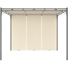 Sodo pavėsinė su šonine užuolaida, kreminės spalvos, 3x3x2,25m