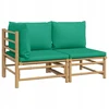 Lauko baldų komplektas Sodo poilsio komplektas - vidurinė sofa, kampinė sofa, pagalvės