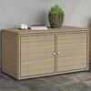 Lauko baldų komplektas Sodo spintelė, smėlio spalvos, 110x55x60,5 cm, polyratanas