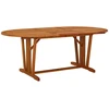 Sodo stalas, 200x100x75cm, eukalipto medienos masyvas