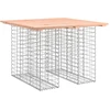 Sodo stalas, gabiono dizainas, 100x102x72 cm, Douglas medienos masyvas