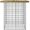 Sodo stalas, gabionų dizainas, 100x70x72 cm, impregnuota pušies mediena