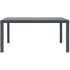 Sodo stalas, rudos sp., 150x90x72 cm, plastikas, rat. imit.