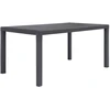 Sodo stalas, rudos sp., 150x90x72 cm, plastikas, rat. imit.