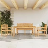Lauko baldų komplektas Sodo valgomojo baldų komplektas, 4 dalių, tikmedžio masyvas