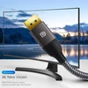 Soeybae Displayport kabelis 2 m, 4k @ 60hz ir 2k @ 144hz, nailono pynė, Dp kabelis, tinkamas žaidimų monitoriui, televizoriui, kompiuteriui, vaizdo plokštei