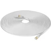 Soeybae lan kabelis 5 m cat 7 tinklo kabelis, cat 7 ethernet kabelis 10 gbps 600 mhz interneto patch kabelis, skirtas komutatoriui, maršrutizatoriui, modemui, patch panelei, kompiuteriui, plonas ir plokščias, baltas