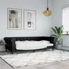 Lova Sofa, juodos spalvos, 100x200cm, dirbtinė oda