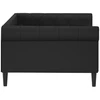 Lova Sofa, juodos spalvos, 100x200cm, dirbtinė oda