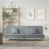 Fotelis Sofa-lova, šviesiai pilkos spalvos, audinys