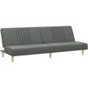 Fotelis Sofa-lova, tamsiai pilkos spalvos, audinys
