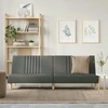 Fotelis Sofa-lova, tamsiai pilkos spalvos, audinys