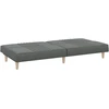 Fotelis Sofa-lova, tamsiai pilkos spalvos, audinys