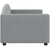Lova Sofa, šviesiai pilkos spalvos, 80x200cm, audinys