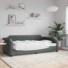 Lova Sofa, tamsiai pilkos spalvos, 80x200cm, audinys