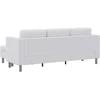 Fotelis Sofa, trivietė, dirbtinė oda, balta