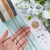 Sofplate 28 m ilgio kabelinių grandinėlių rinkinys juvelyrinių dirbinių gamybai su 240 jungiamaisiais žiedais ir 60 omarų užsegimais, geležinė 3 x 2 mm ritininė metalinė jungiamoji grandinėlių rinkinys juvelyrinių dirbinių gamybai