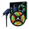 Solar Led juosta 10m 560 Led Rgb Spalvų keitimas Vandeniui atspari terasa