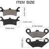 Sollon priekinės ir galinės stabdžių kaladėlės polaris sportsman 500 600 700 800 450 400 magnum 330 325 scrambler 500 400 trail blazer 250 330 trail boss 330 xpedition 325