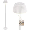 Sompex Briloner Riffle Led belaidis grindų šviestuvas Ip44 su jutikliniu valdymu, 19 x 124 cm, reguliuojamas ryškumas, atminties funkcija, keičiama baterija, grindų šviestuvas su baterija, skaitymo lempa, svetainės lempa, Vokietijos dizaino apdovanojimo laimėtoj