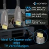 Sonero 15m Hdmi 2.0b šviesolaidinis kabelis, 4k Uhd, 18gbps