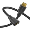 Sonero® 4k hdmi ilginimo kabelis, premium high speed, 4k 60hz, hdmi kištukas į hdmi lizdą, paauksuoti kontaktai, dvigubas ekranavimas, pvc apvalkalas, 0,50 m