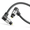 Sonero Premium Optinis Toslink Kabelis 5m, Paauksuoti Jungtys, 2x90°